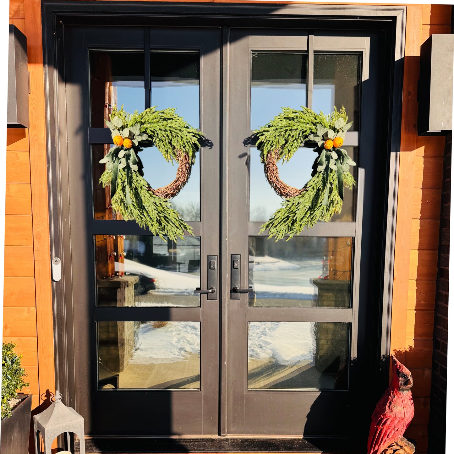 The Christkindl - Norfolk Pine Holiday and Winter Wreath.