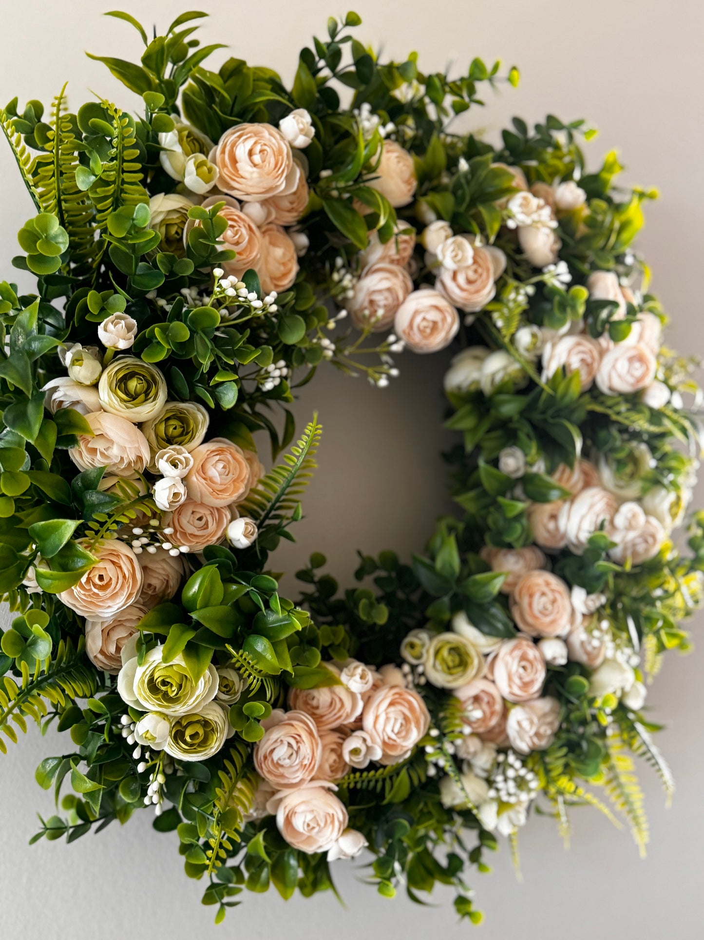 The Versailles - Soft Pink and Light Green Ranunculus