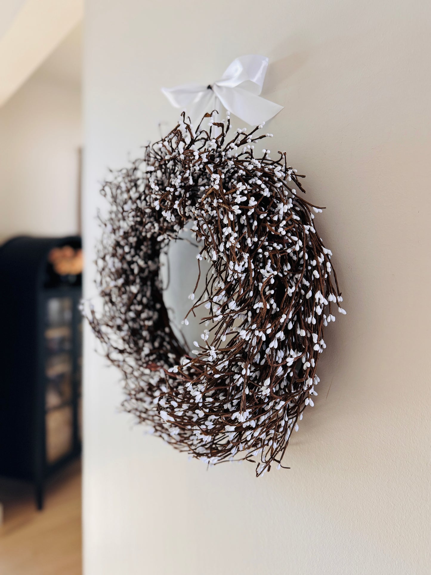 The Purest - White Pip Berry Wreath