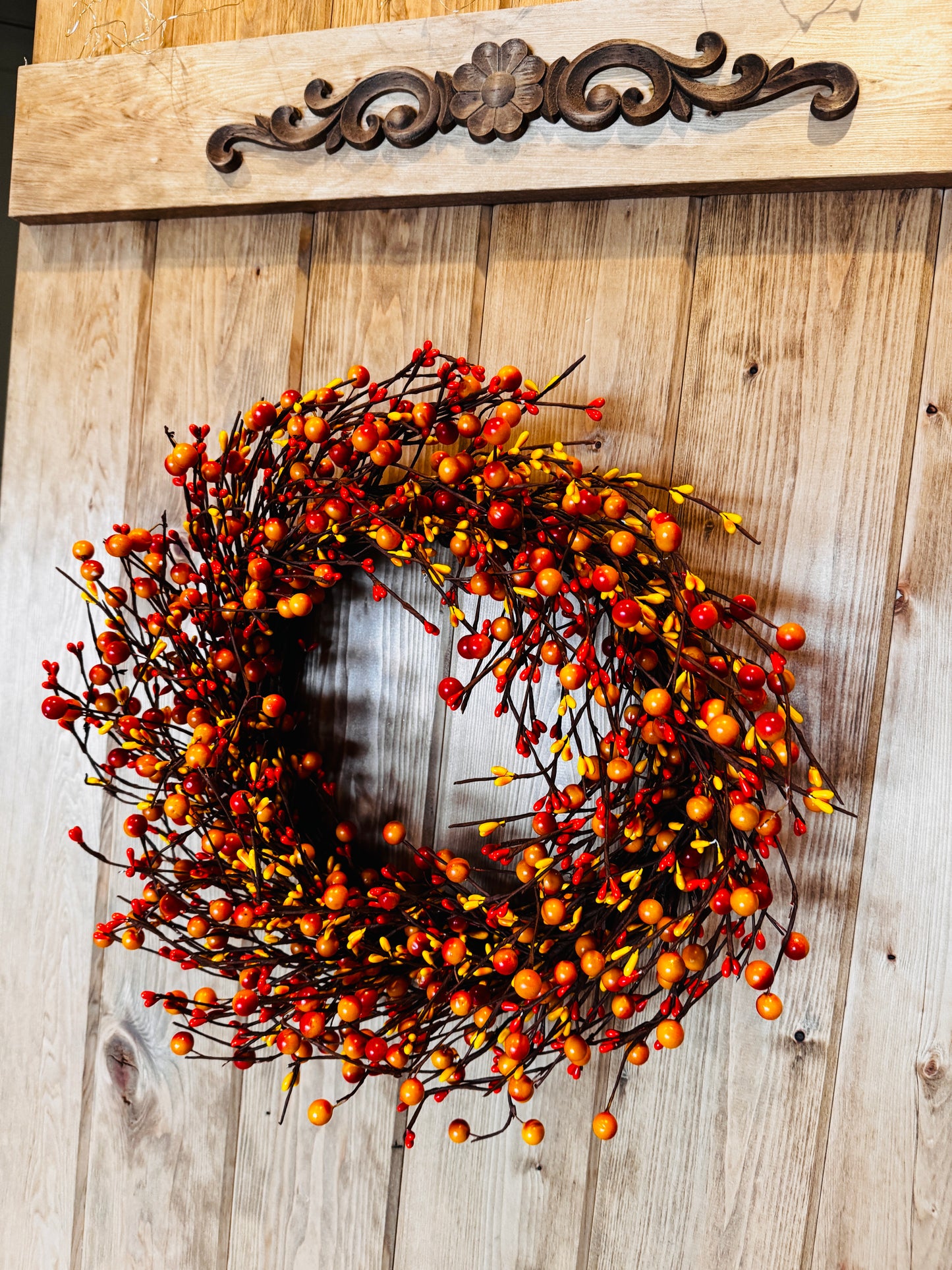 Autumn Glory - Fall Pip Berry Wreath