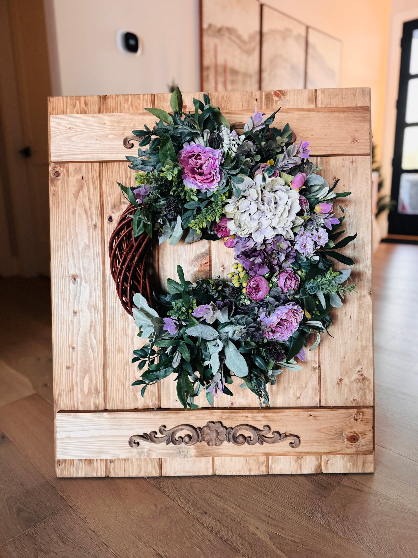 The Biltmore - Light and Deep Purple Hydrangeas and Peonies