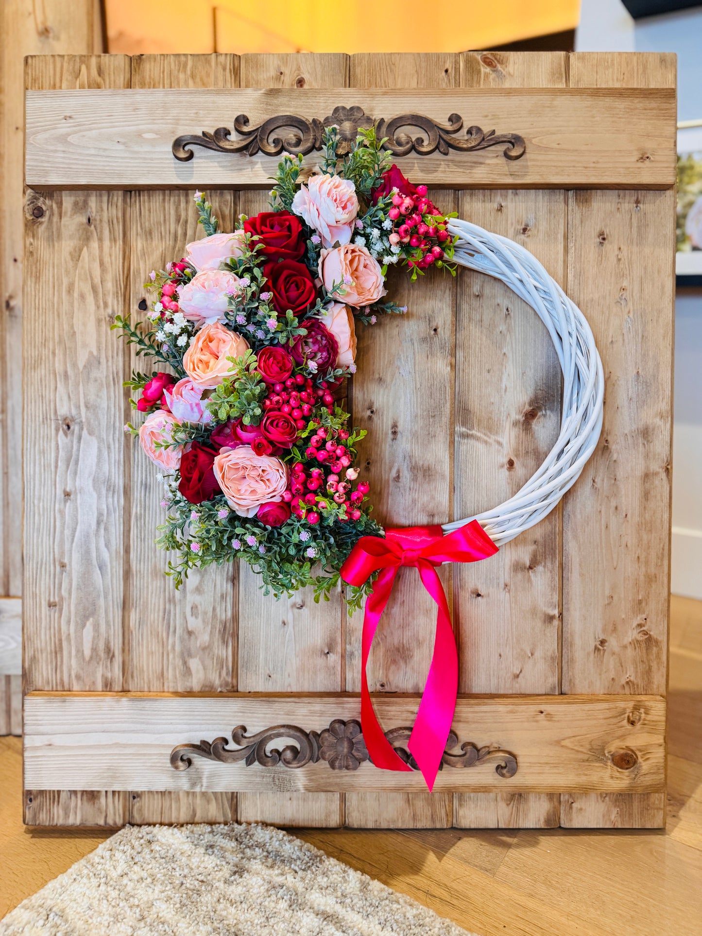 Martha’s Vineyard - Bright Pink Roses and Ranunculus with Soft Pink Peonies