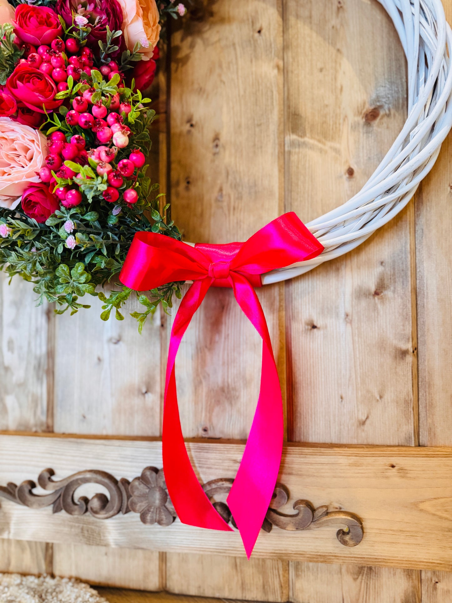 Martha’s Vineyard - Bright Pink Roses and Ranunculus with Soft Pink Peonies