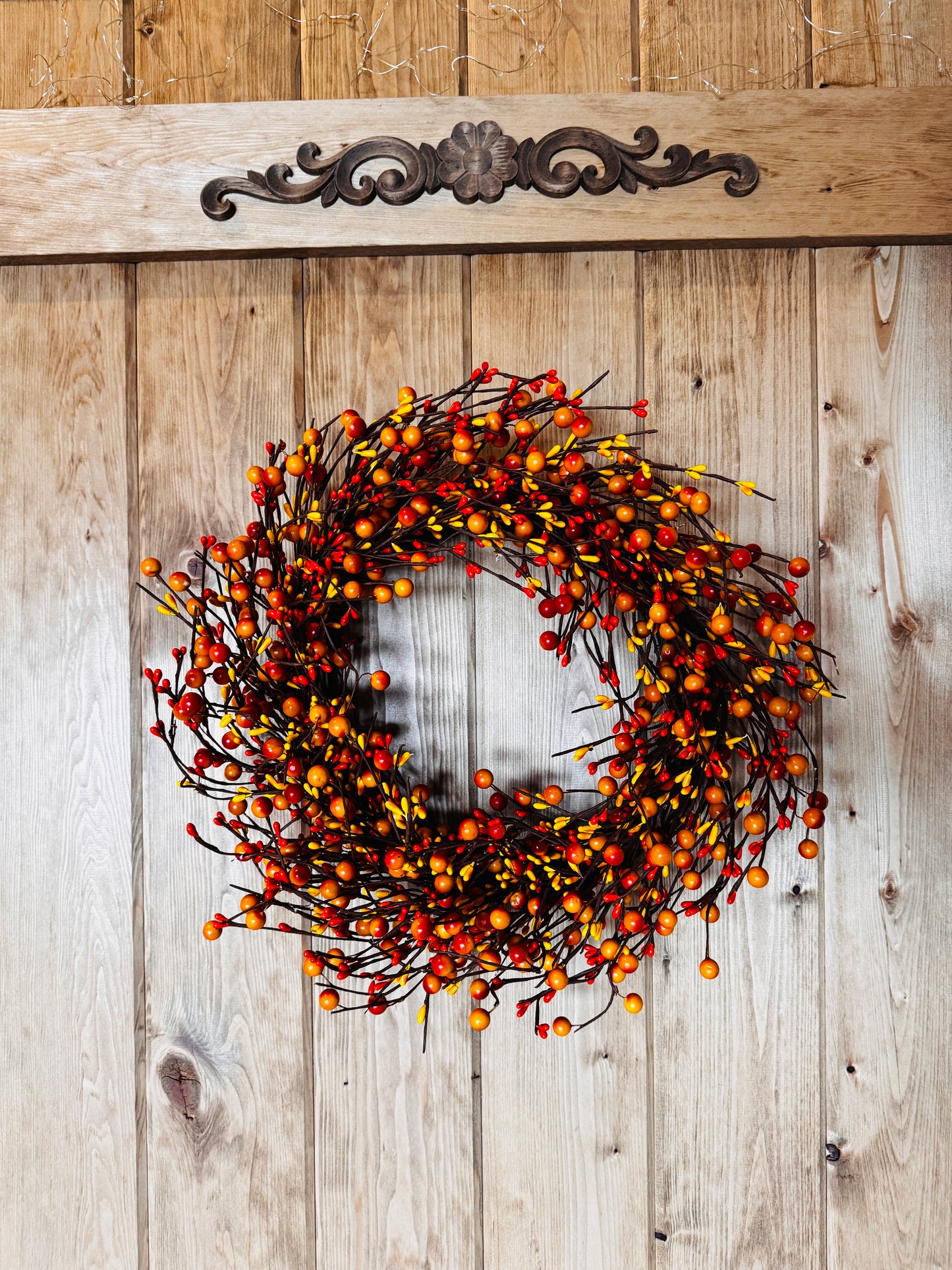 Autumn Glory - Fall Pip Berry Wreath