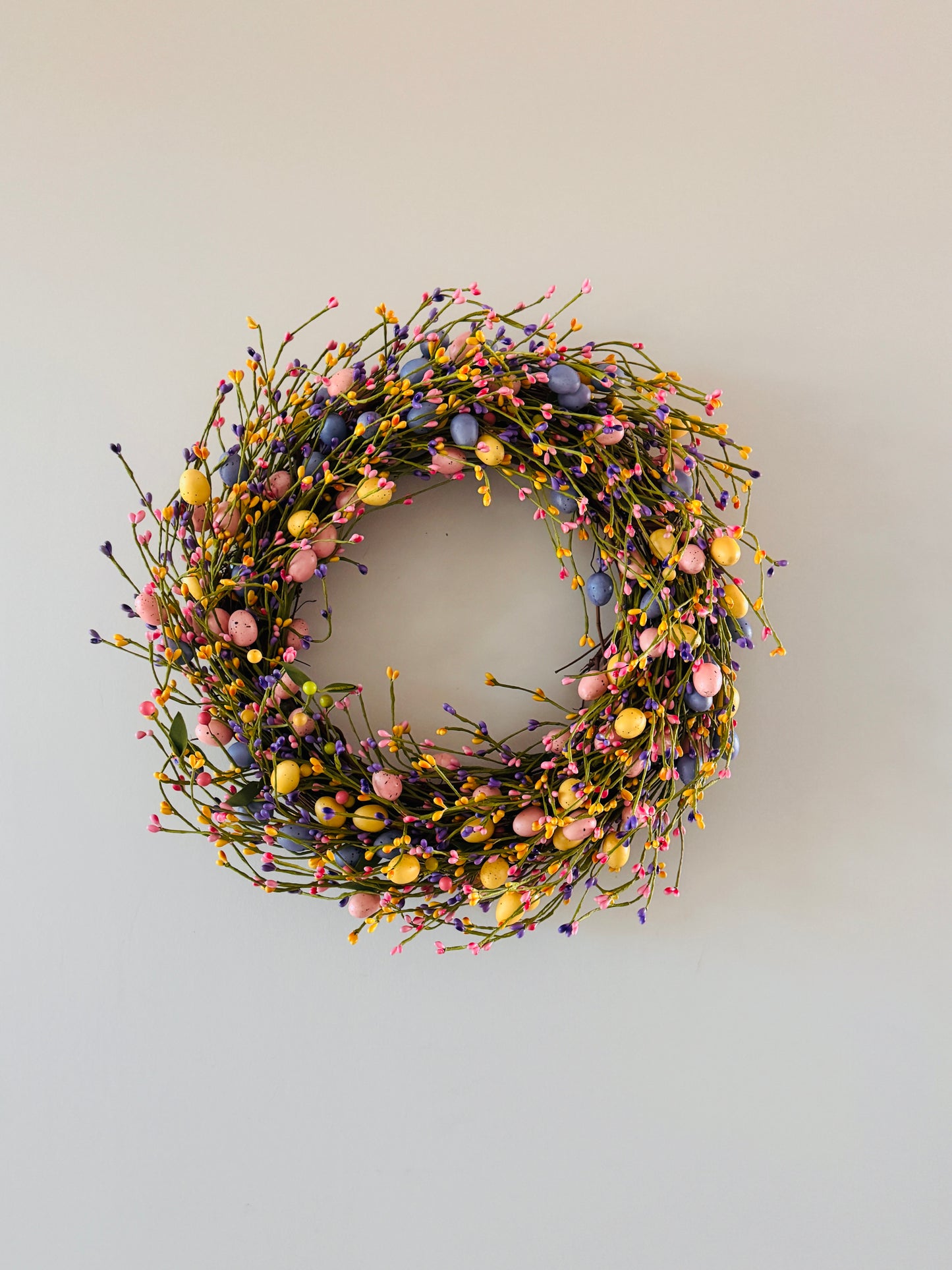 The Chickadee - Pastel Berry and Egg Wreath