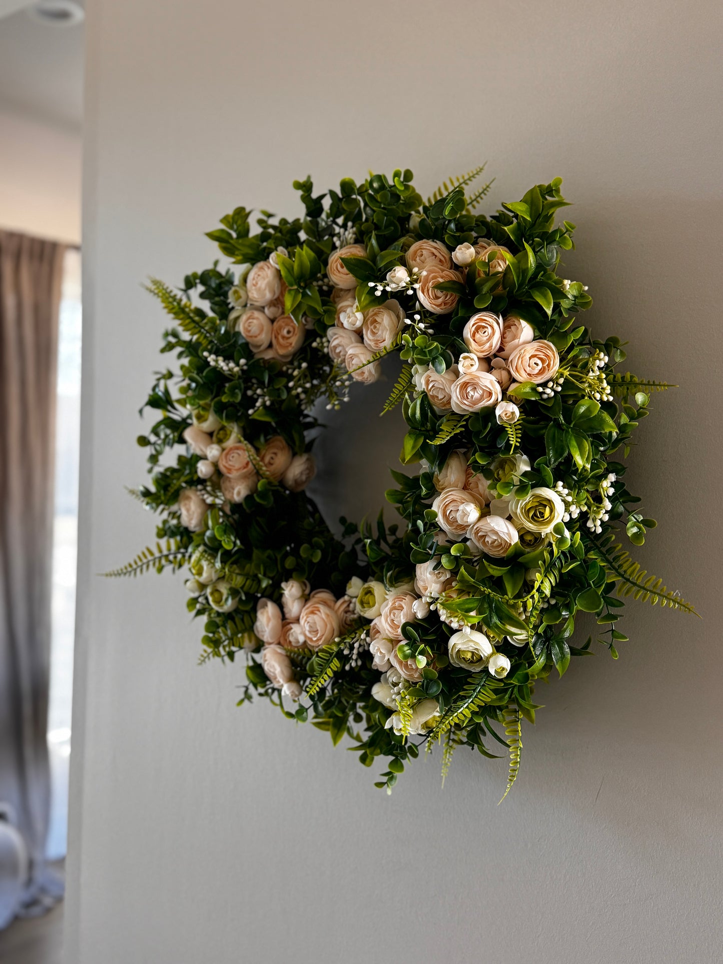 The Versailles - Soft Pink and Light Green Ranunculus