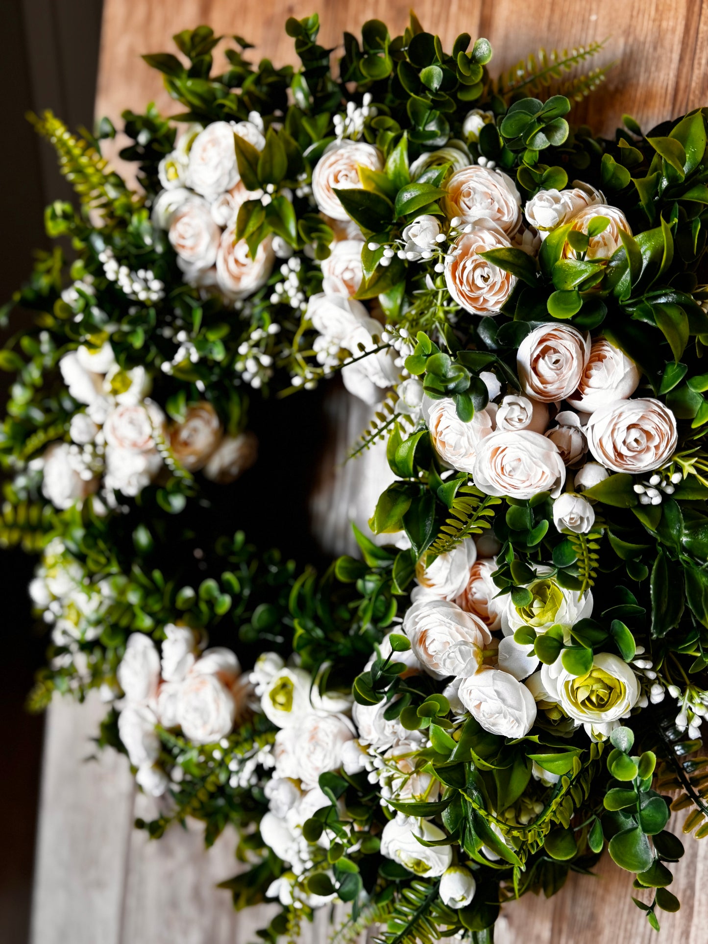 The Versailles - Soft Pink and Light Green Ranunculus