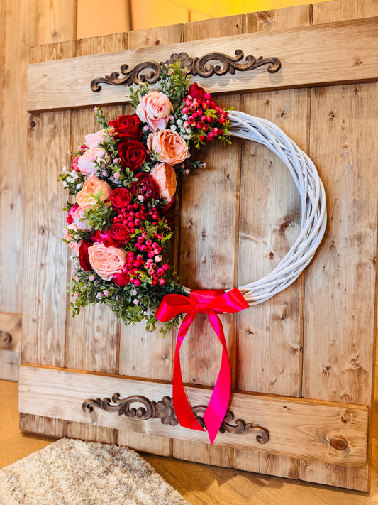 Martha’s Vineyard - Bright Pink Roses and Ranunculus with Soft Pink Peonies