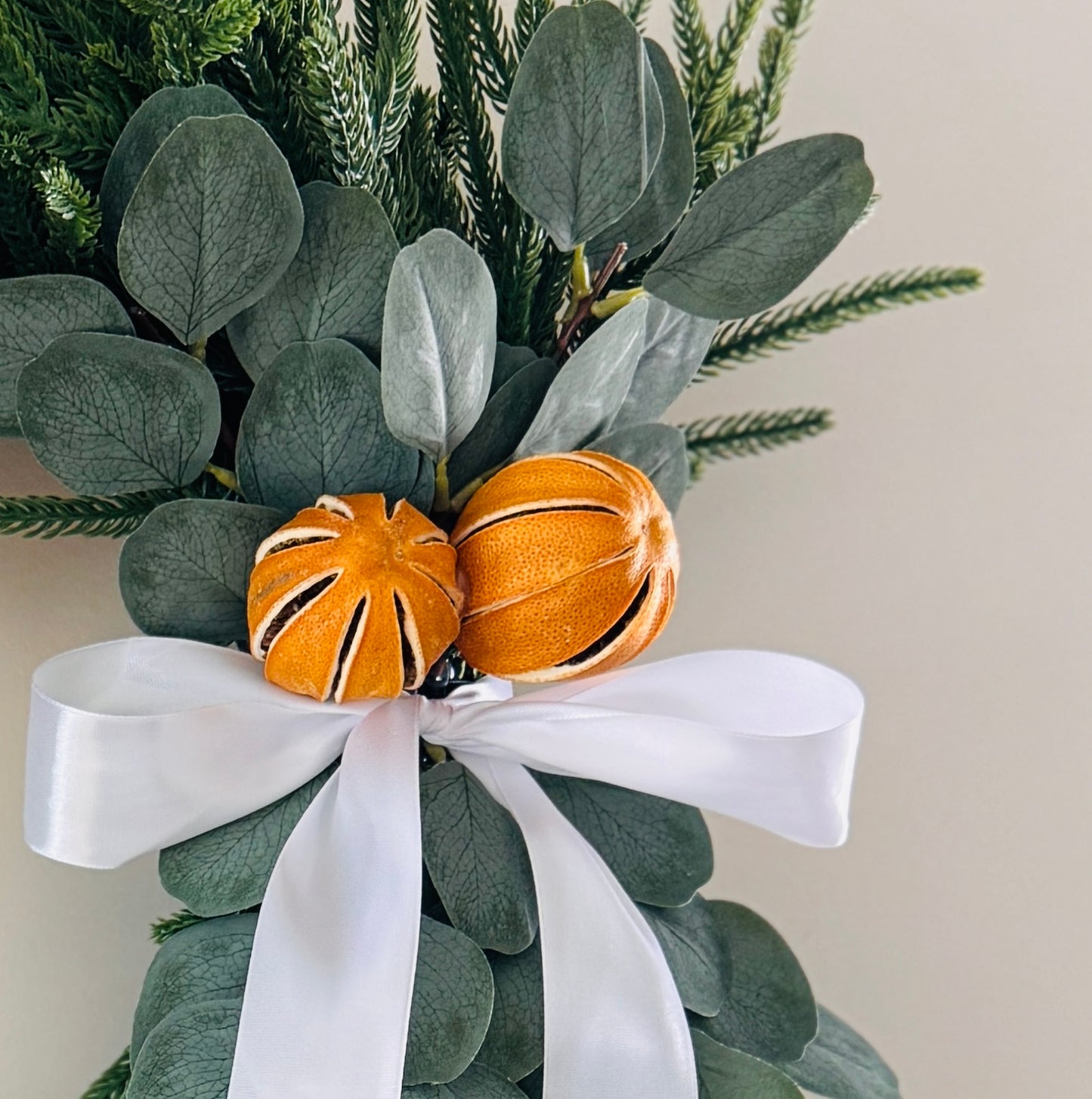 The Christkindl - Norfolk Pine Holiday and Winter Wreath.