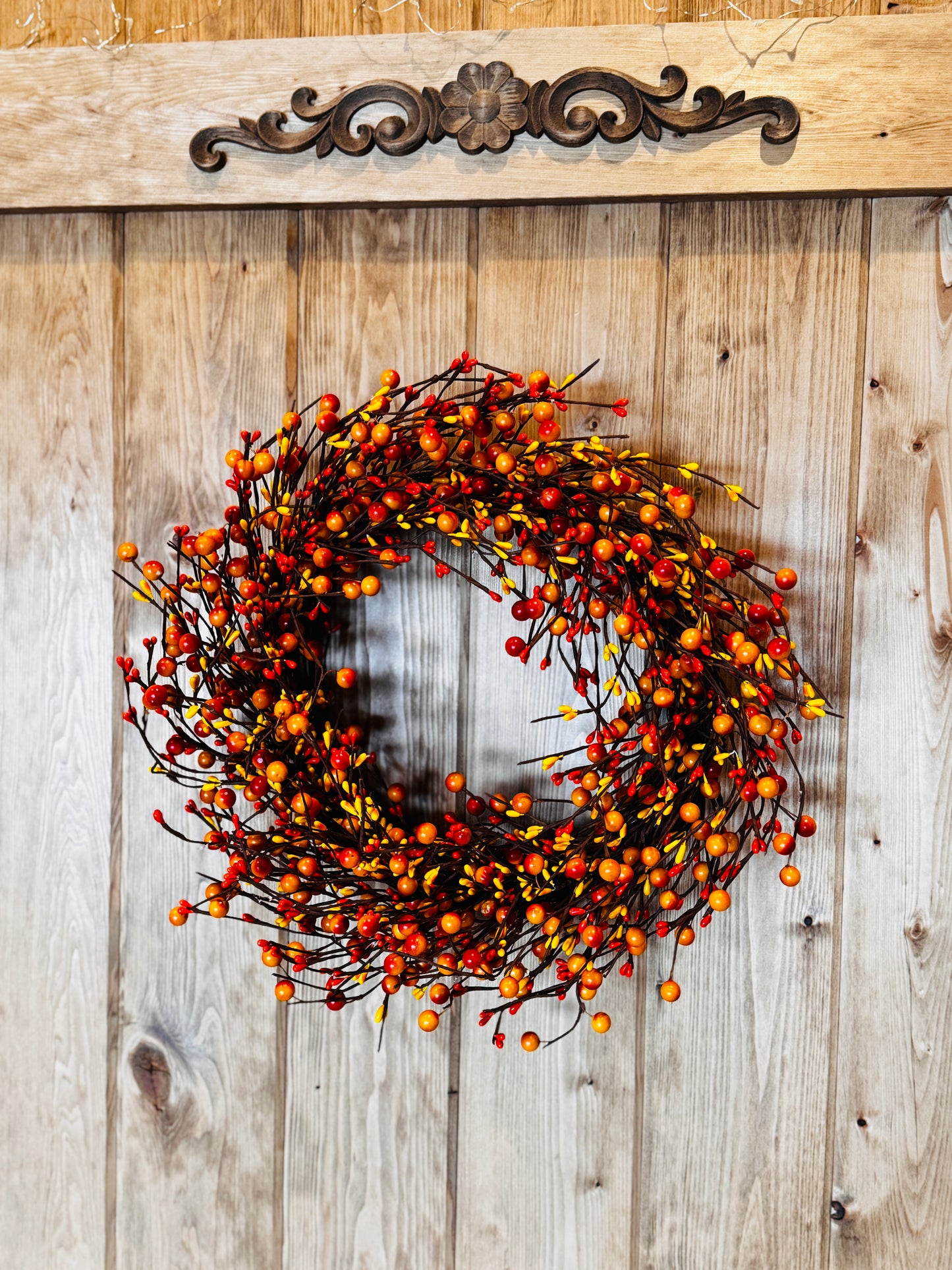 Autumn Glory - Fall Pip Berry Wreath