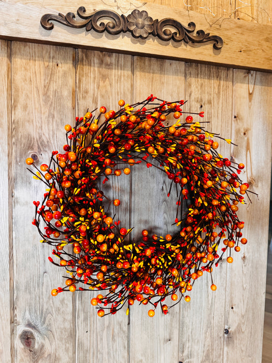 Autumn Glory - Fall Pip Berry Wreath