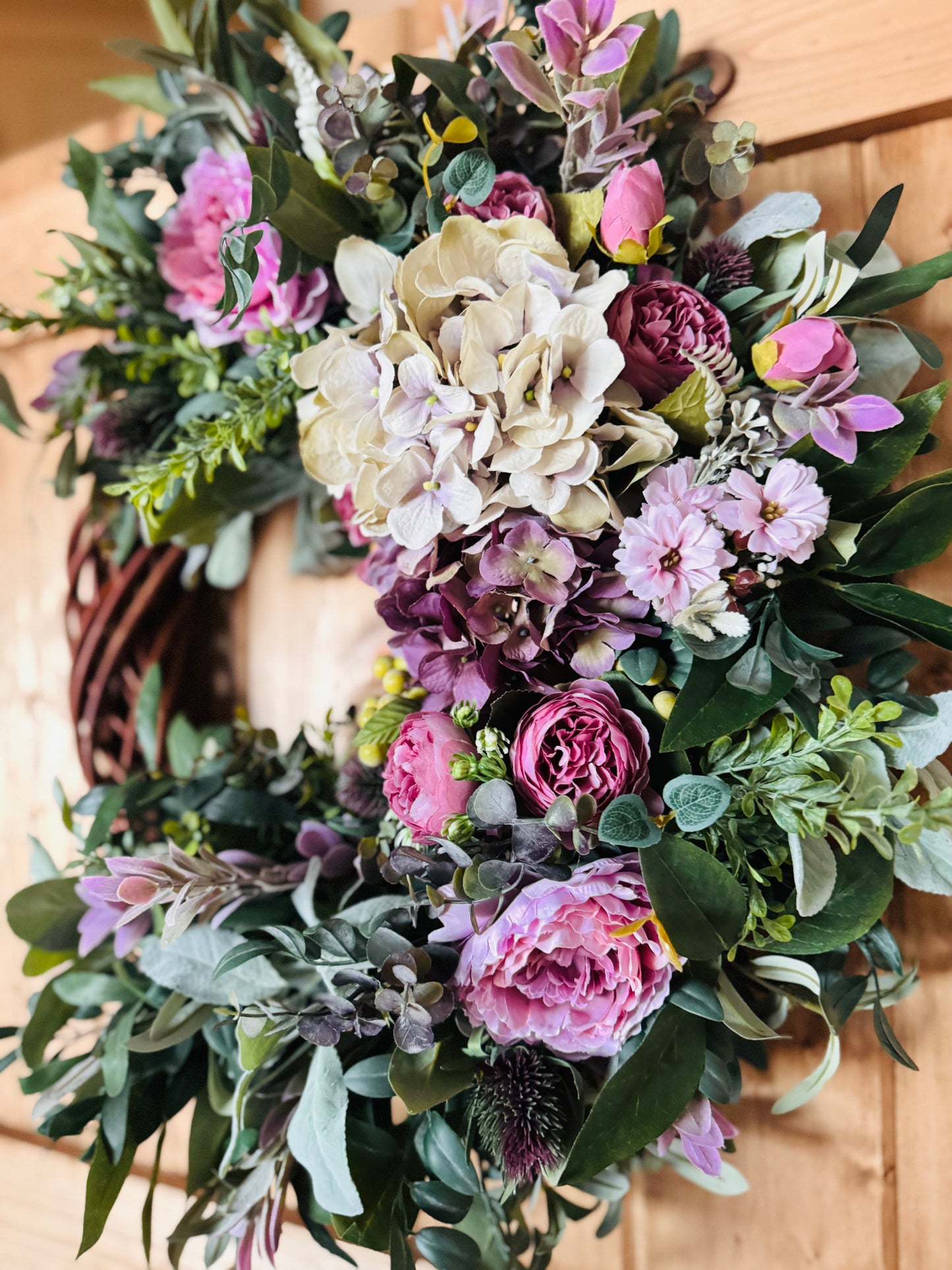 The Biltmore - Light and Deep Purple Hydrangeas and Peonies