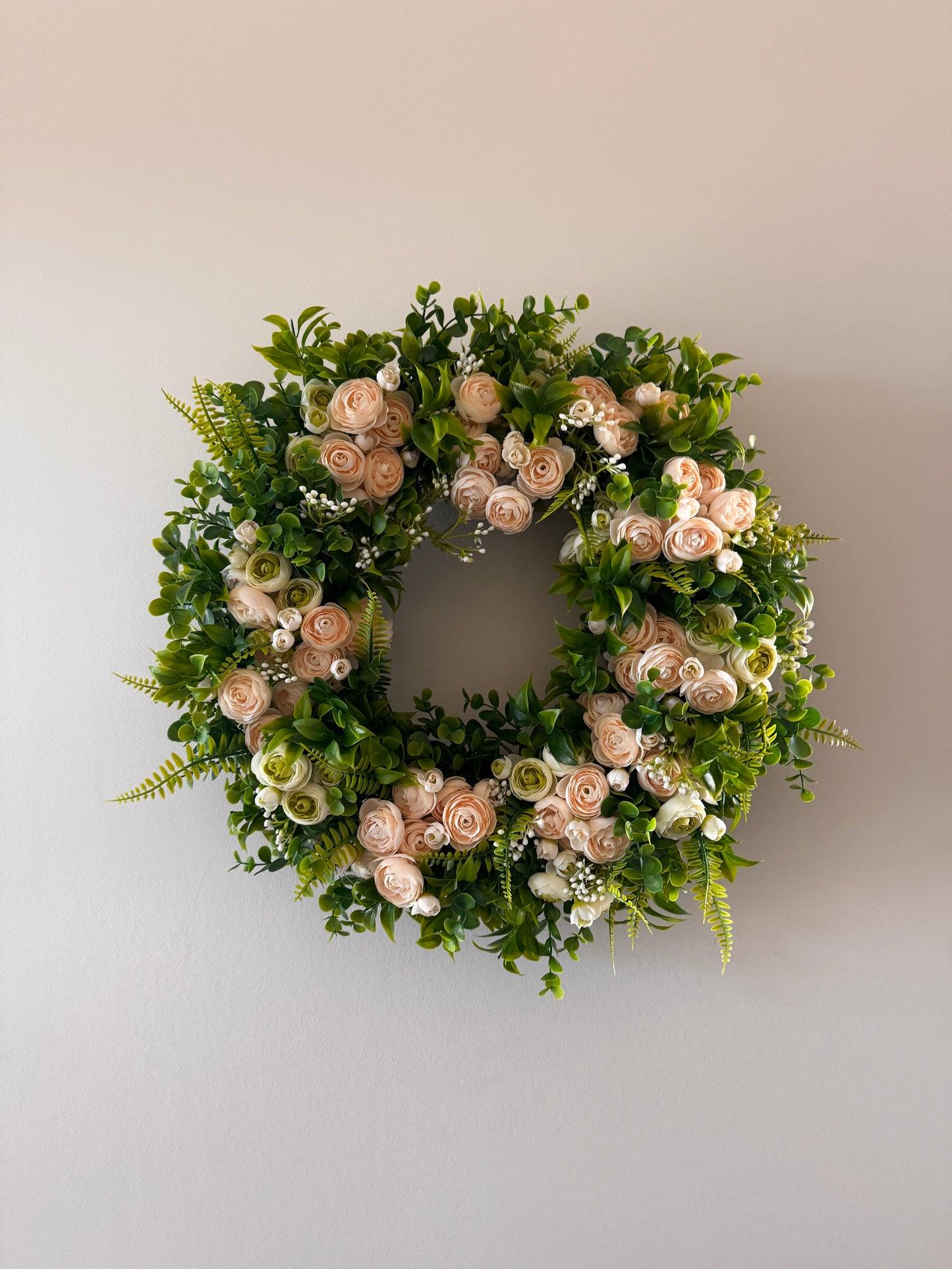 The Versailles - Soft Pink and Light Green Ranunculus