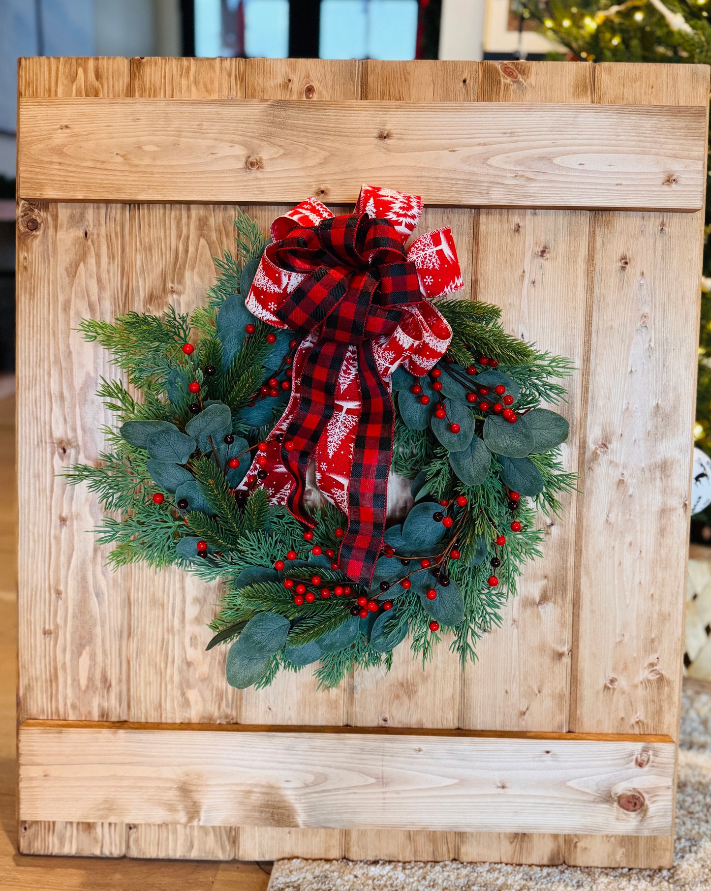 Tis the Season - Pine, Eucalyptus, and Cypress with Red Berries