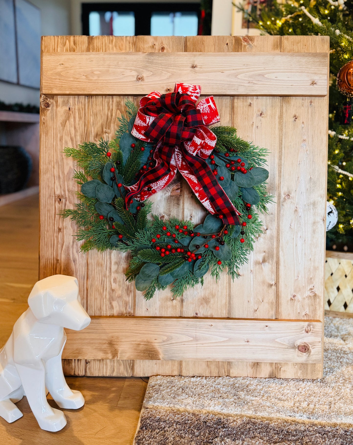 Tis the Season - Pine, Eucalyptus, and Cypress with Red Berries