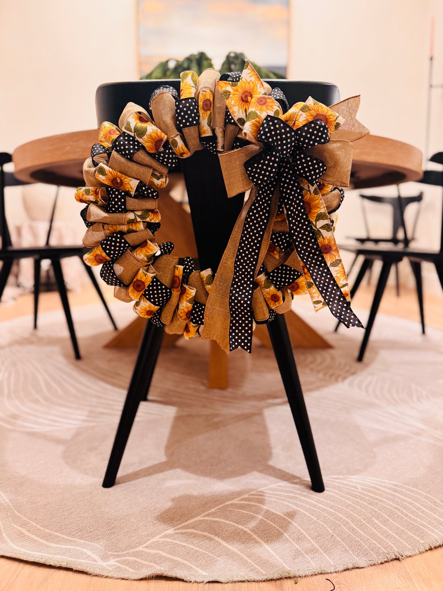 Lil Miss Sunshine - Sunflower Ribbon Wreath