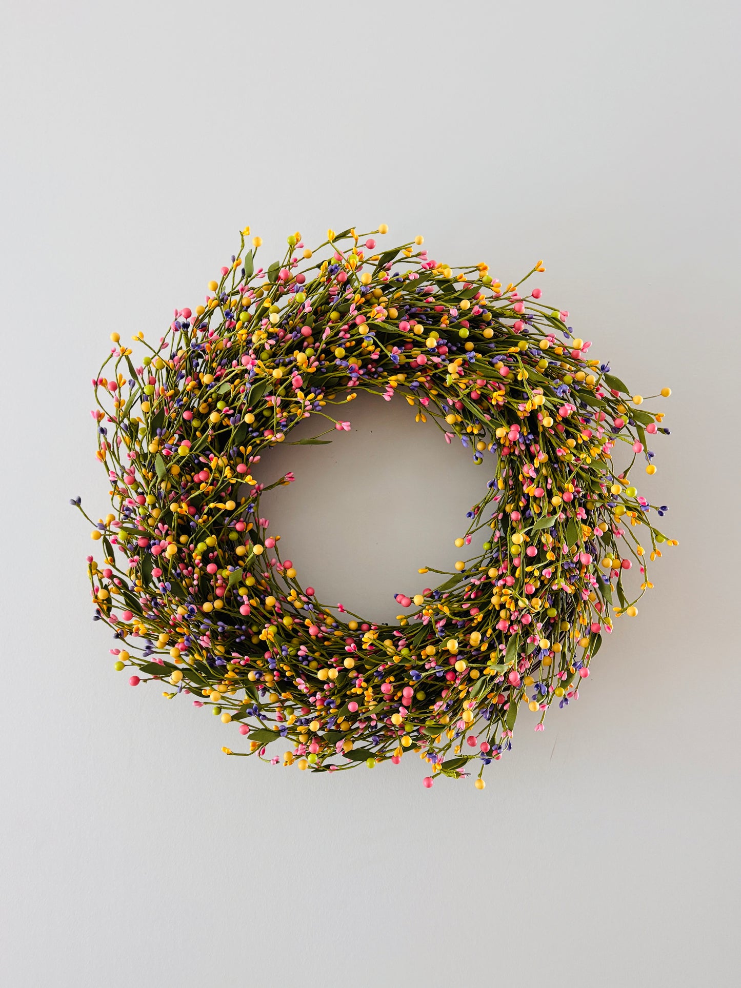 Candyland - Pastel Pip Berry Grapevine Wreath