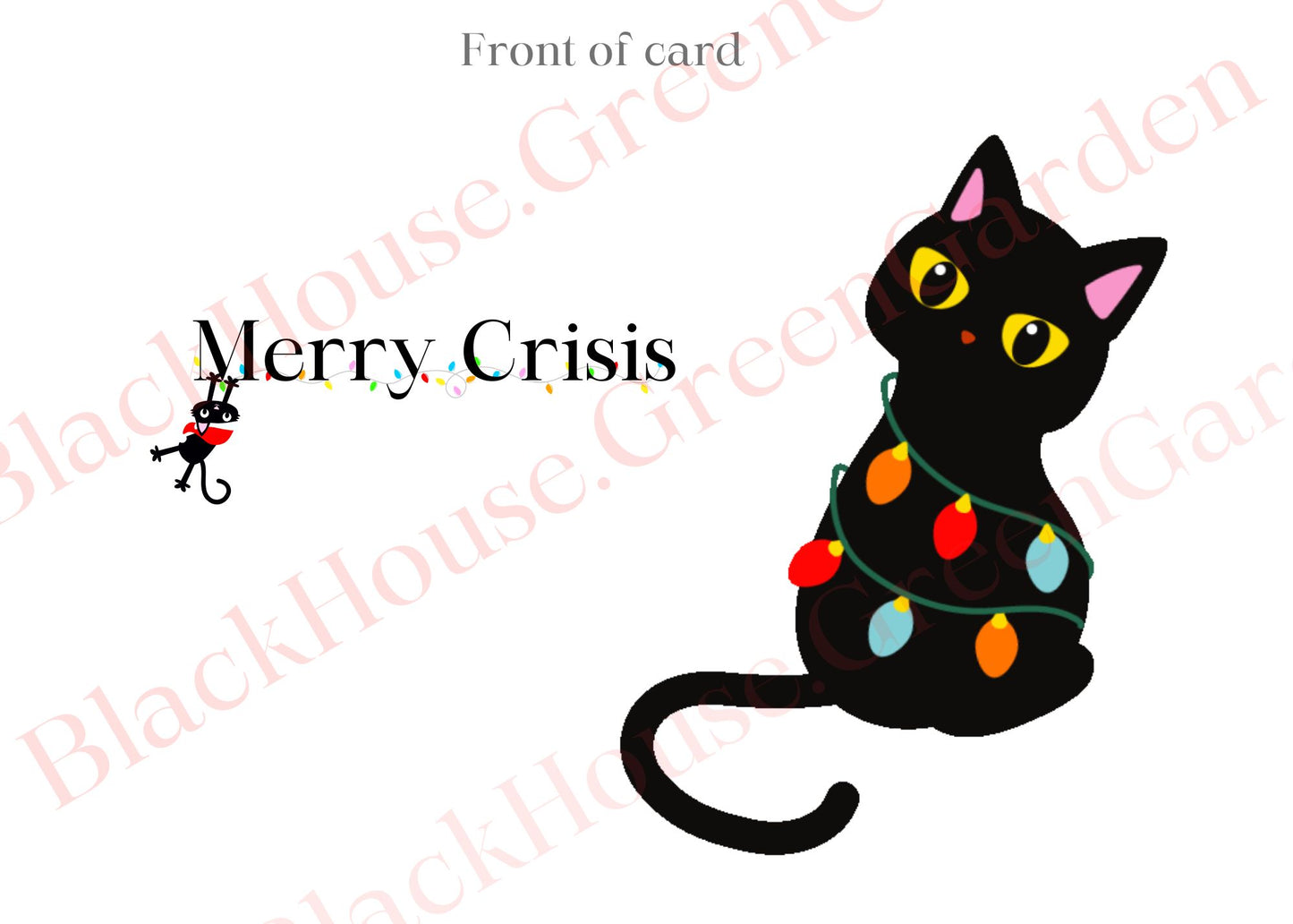 5x7 Holiday Greeting Card - Merry Crisis